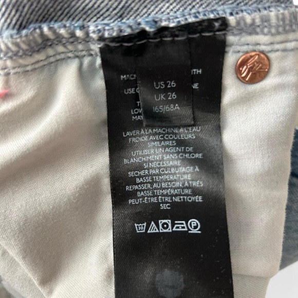 Free People “We The Free” Boyfriend Jeans – Size 26, Distressed Perfection - Picture 6 of 8